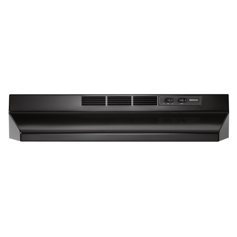 Broan BUEZ330BL Broan 30-Inch Convertible Under-Cabinet Range Hood W/ Easy Install System, 220 Cfm, Black