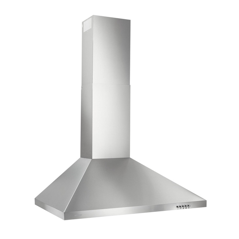 Broan BW5030SS Broan 30-Inch Convertible European Style Wall-Mounted Chimney Range Hood, 350 Cfm, Stainless Steel