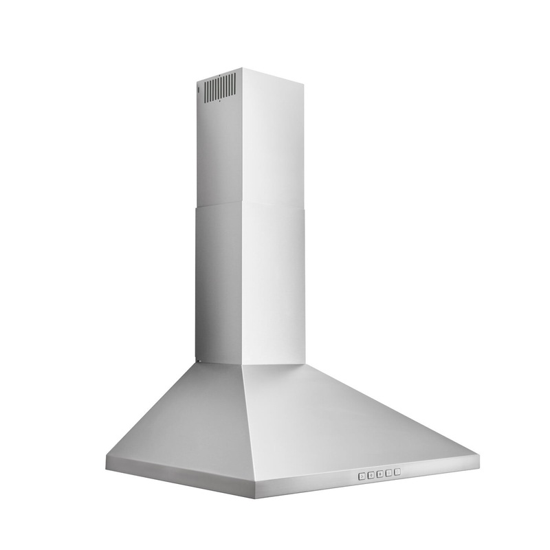 Broan BWP2244SS Broan 24-Inch Convertible Wall-Mount Pyramidal Chimney Range Hood, 450 Max Cfm, Stainless Steel