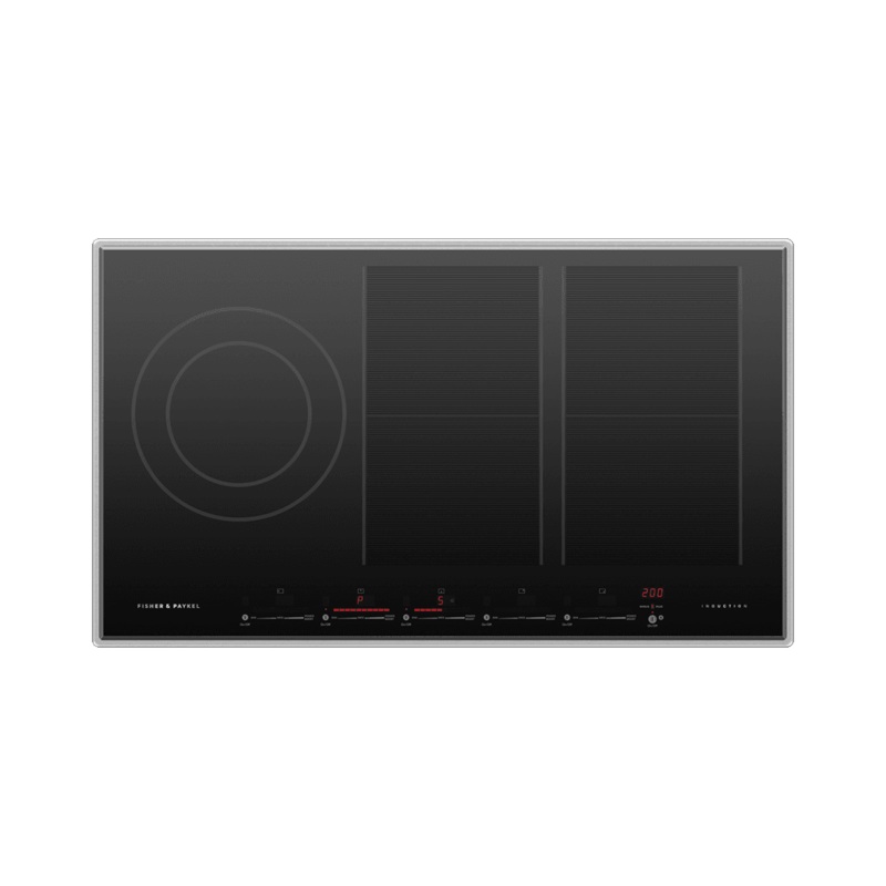 Fisher & Paykel CI365PTX4 Induction Cooktop, 36", 5 Zones, With Smartzone