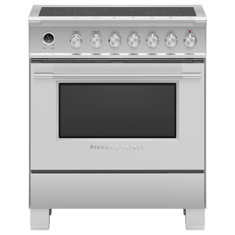 Fisher & Paykel OR30SCI6X1 Induction Range, 30", 4 Zones, Self-Cleaning