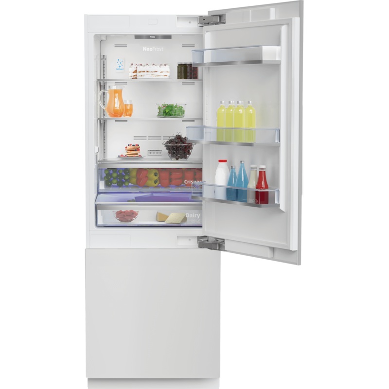 Beko BBBF3019WE 30'', Bottom Freezer Built-In Refrigerator With -