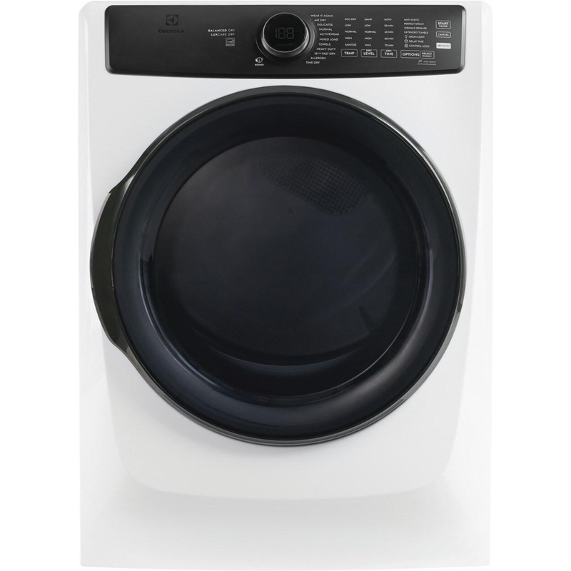 Electrolux ELFE7738AW Electrolux Front Load Perfect Steam Electric Dryer With Balanced Dry And Instant Refresh - 8.0 Cu. Ft.