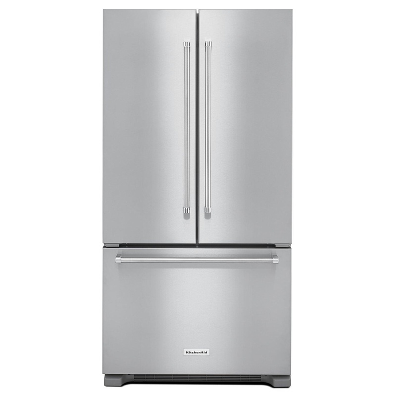Kitchenaid KRFC302ESS 22 Cu. Ft. 36-Inch Width Counter Depth French Door Refrigerator With Interior Dispense Stainless Steel