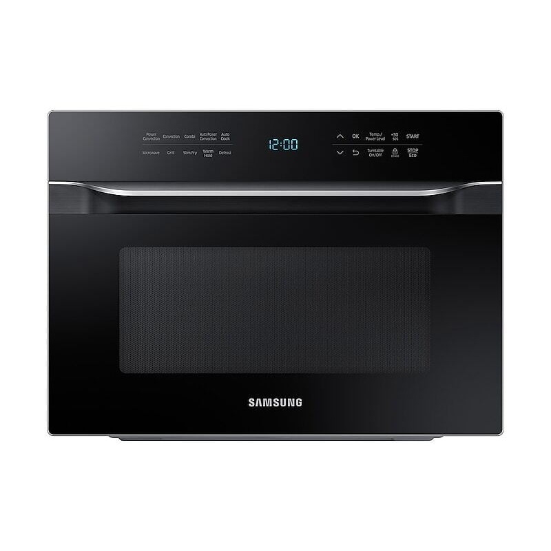 Samsung MC12J8035CT 1.2 Cu. Ft. Powergrill Duo Countertop Microwave With Power Convection And Built-In Application In Black