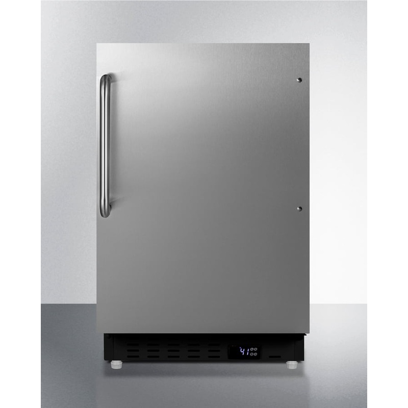 Summit ALR47BSSTB 20" Wide Built-In All-Refrigerator, Ada Compliant