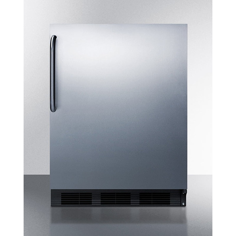Summit CT663BKBISSTBADA 24" Wide Built-In Refrigerator-Freezer, Ada Compliant