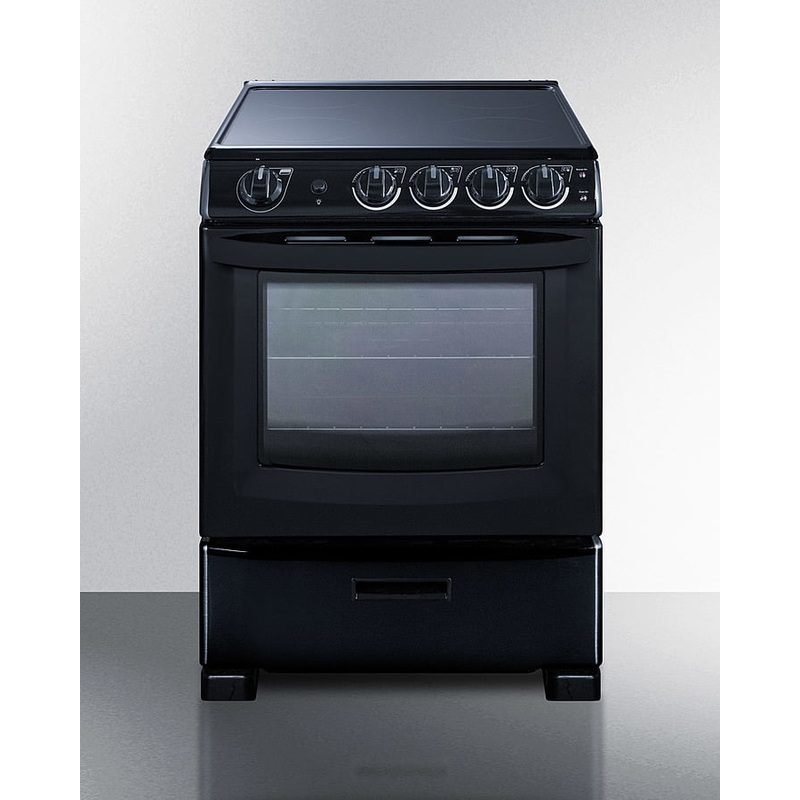 Summit REX2431BRT 24" Wide Electric Smooth-Top Range