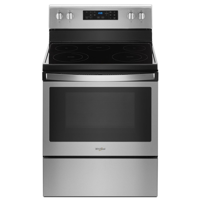 Whirlpool WFE525S0HS 5.3 Cu. Ft. Freestanding Electric Range With Frozen Bake Technology Black-On-Stainless