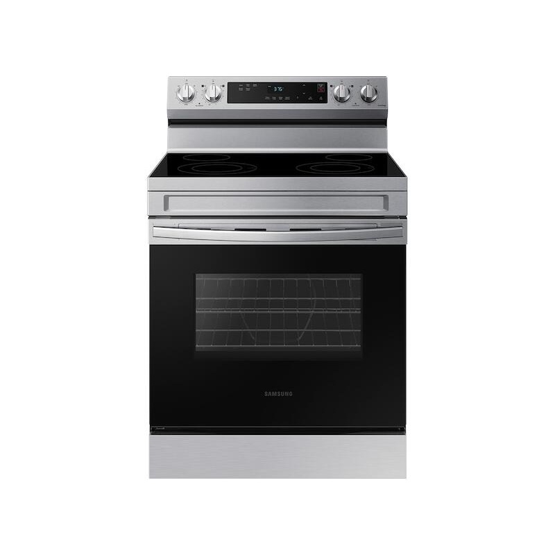 Samsung NE63A6111SS 6.3 Cu. Ft. Smart Freestanding Electric Range With Steam Clean In Stainless Steel