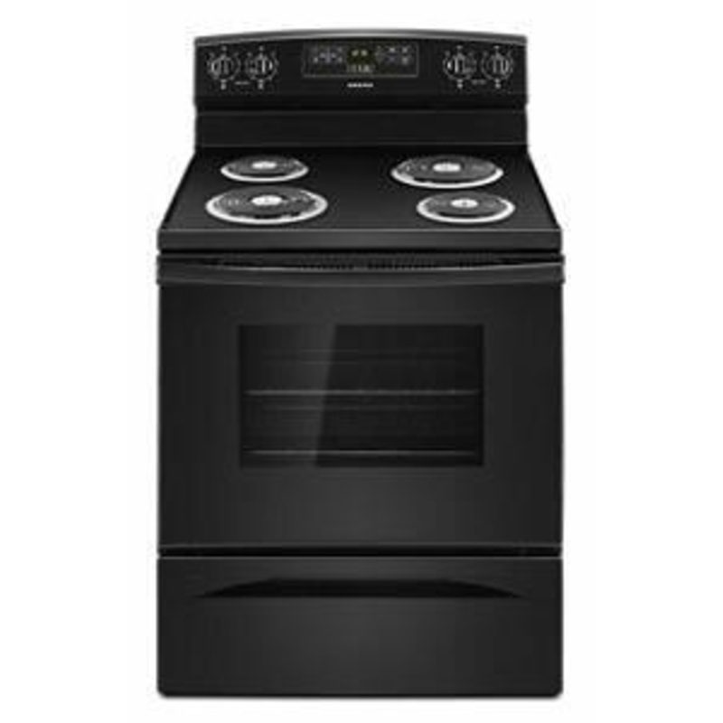 Amana ACR4303MFB 30-Inch Electric Range With Bake Assist Temps - Black