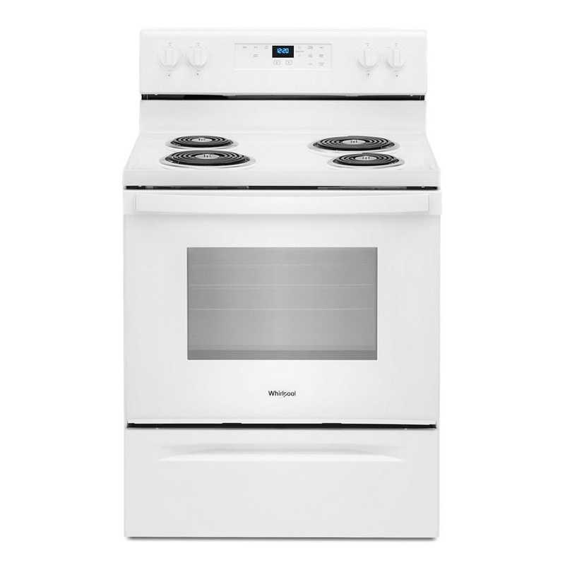 Whirlpool WFC315S0JW 4.8 Cu. Ft. Whirlpool Electric Range With Keep Warm Setting