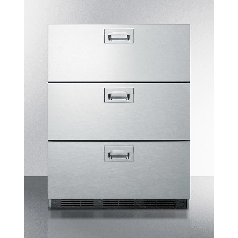 Summit SP6DBS7ADA 24" Wide 3-Drawer All-Refrigerator, Ada Compliant