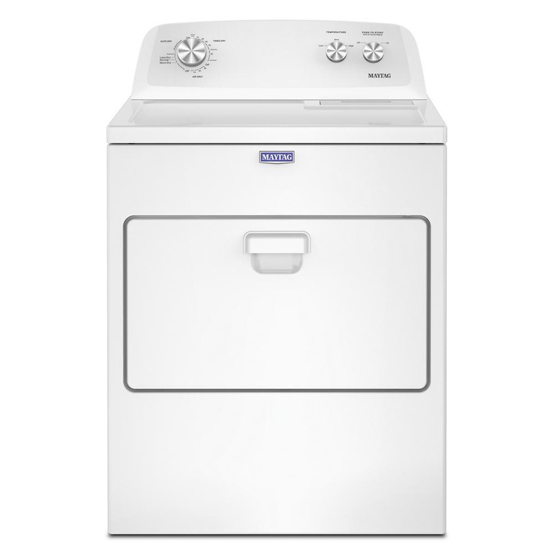 Maytag MED4005SW Top Load Electric Wrinkle Prevent Dryer - 7.0 Cu. Ft.