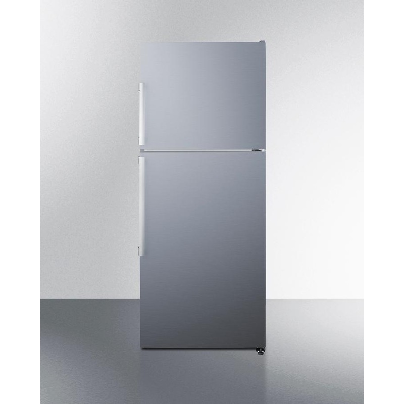 Summit FF1514SSIM 28" Wide Top Mount Refrigerator-Freezer With Icemaker