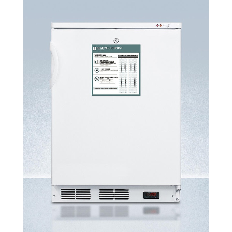 Summit VT65MLGP Freestanding Medical General Purpose All-Freezer Capable Of -25 C Operation With Front-Mounted Lock