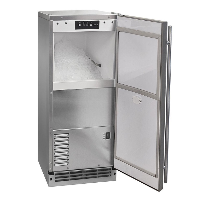 U-Line UONP115SS01C 15" Outdoor Nugget Ice Machine With Stainless Solid Finish (115 V/60 Hz)