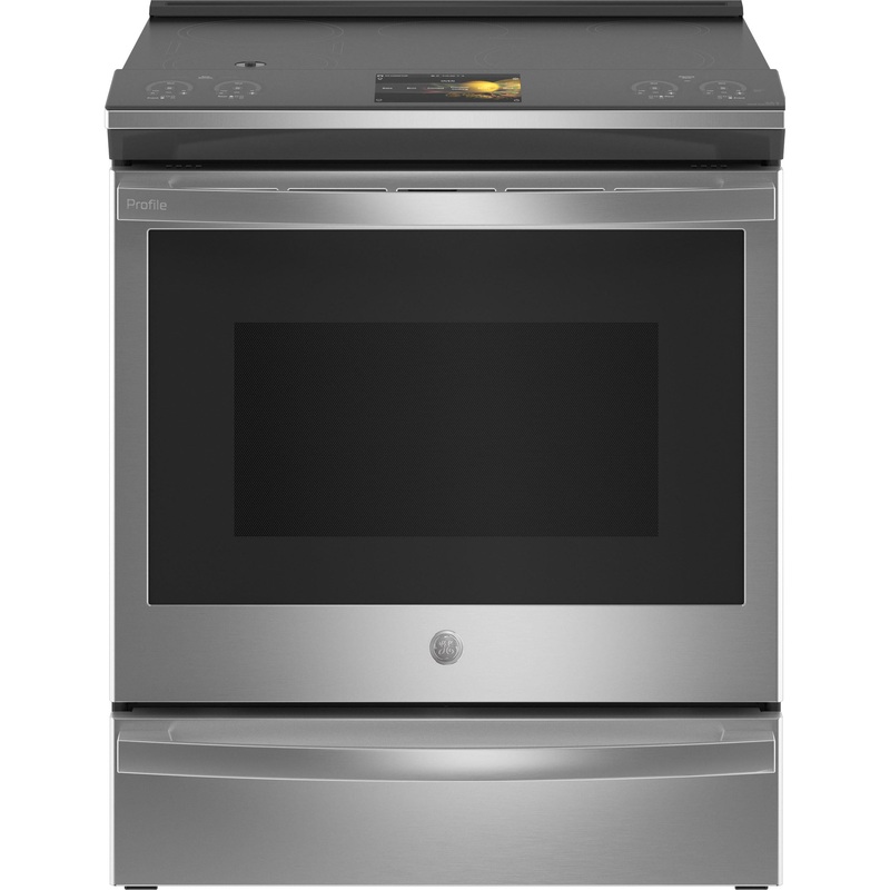 Ge Appliances PHS93XYPFS Ge Profile 30" Smart Slide-In Front-Control Induction Fingerprint Resistant Range With In Oven Camera