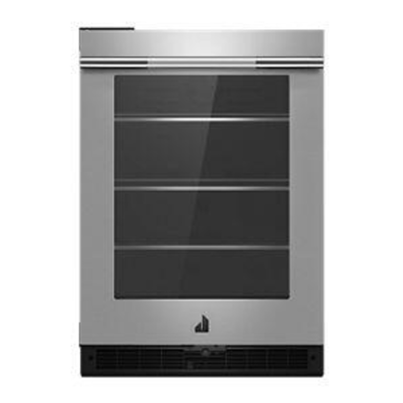 Jennair JUGFL242HL Rise 24" Under Counter Glass Door Refrigerator, Left Swing