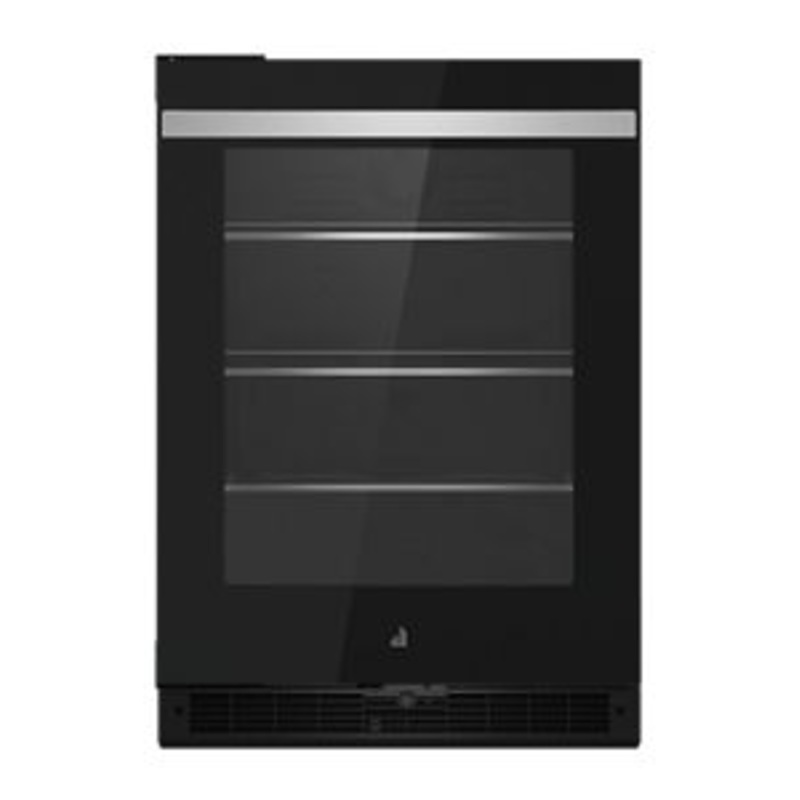 Jennair JUGFL242HM 24" Noir Under Counter Glass Door Refrigerator, Left Swing