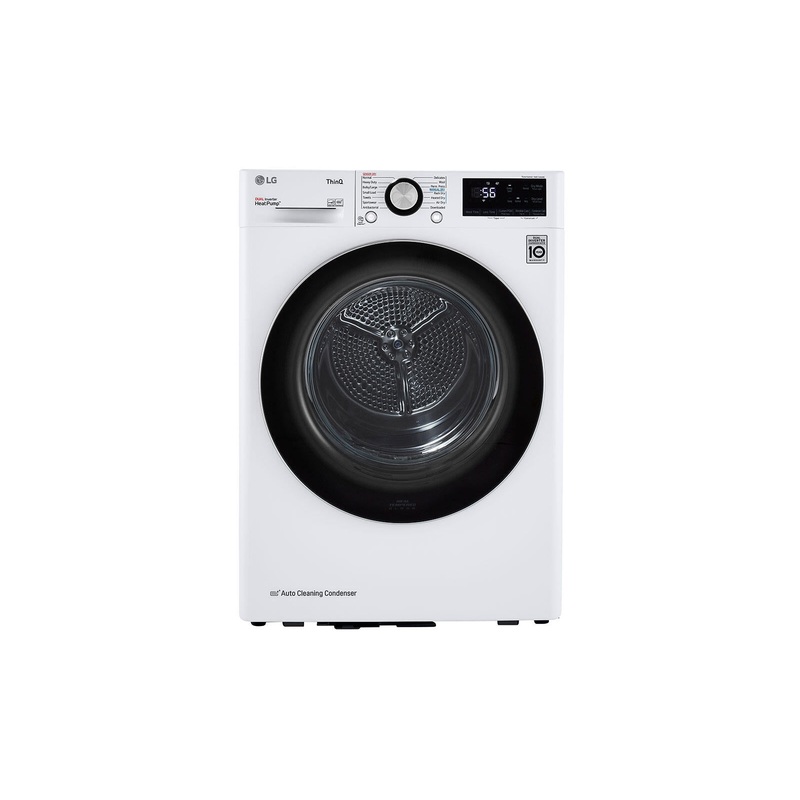 Lg DLHC1455W 4.2 Cu.Ft. Smart Wi-Fi Enabled Compact Front Load Dryer With Dual Inverter Heatpump Technology