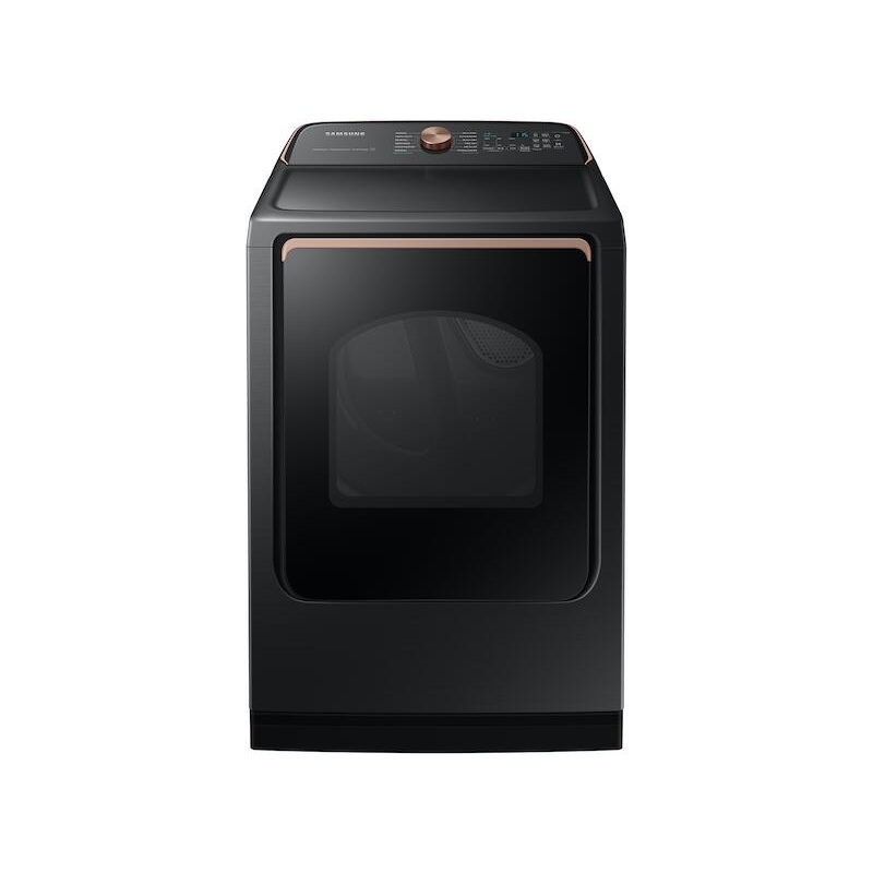 Samsung DVE55A7700V 7.4 Cu. Ft. Smart Electric Dryer With Steam Sanitize+ In Brushed Black
