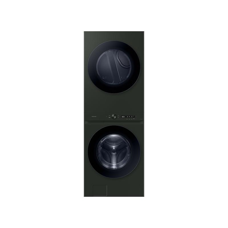 Samsung WH53DBH700GF Bespoke 5.3 Cu. Ft. Ai Laundry Hub Ultra Capacity Single Unit Washer With Ai Optiwash And 7.6 Cu. Ft. Gas Dryer In Satin Green