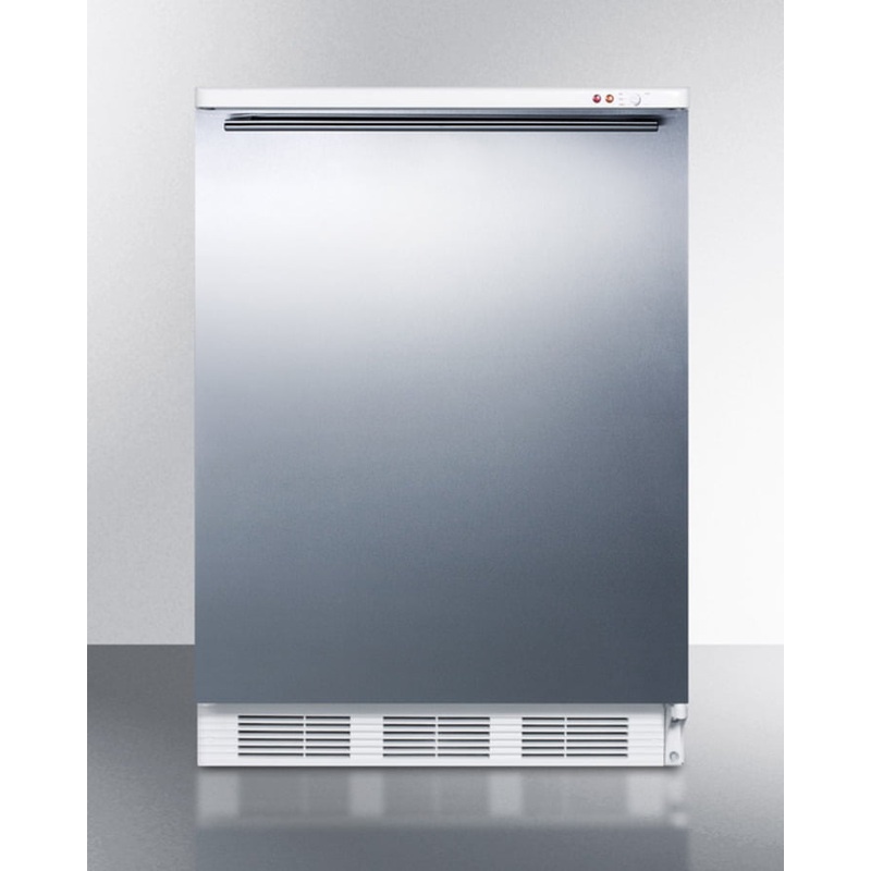 Summit VT65MBISSHH Built-In Undercounter Medical All-Freezer Capable Of -25 C Operation, With Wrapped Stainless Steel Door And Horizontal Handle