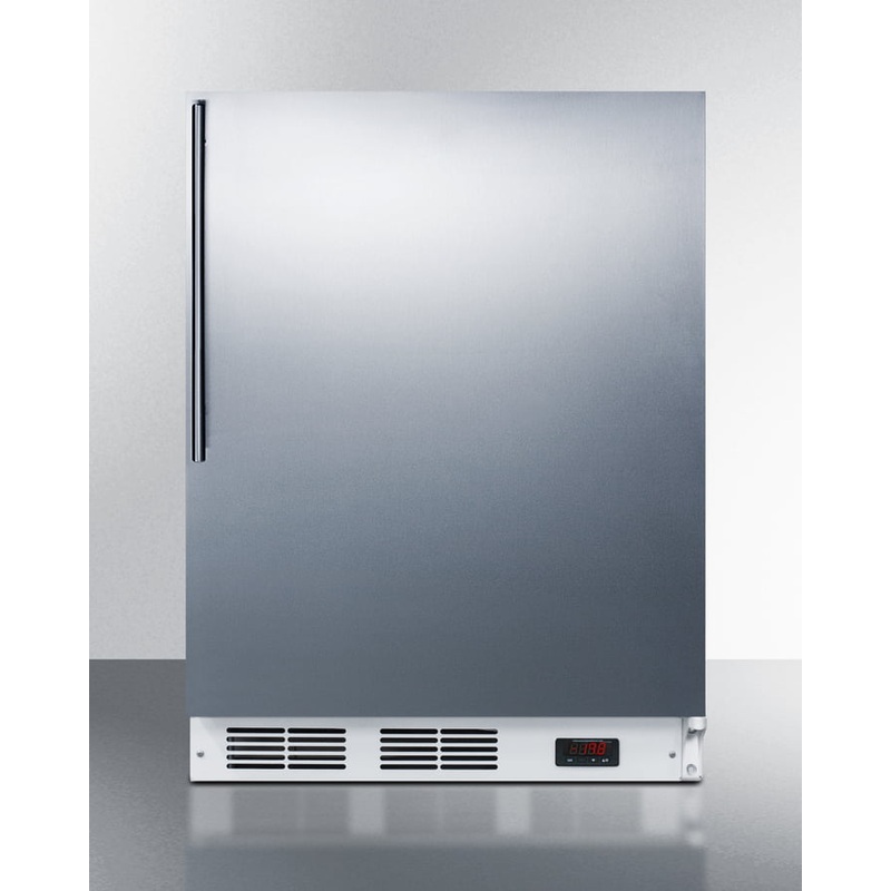 Summit VT65MSSHVADA Ada Compliant Freestanding Medical All-Freezer Capable Of -25 C Operation, With Stainless Steel Door And Thin Handle