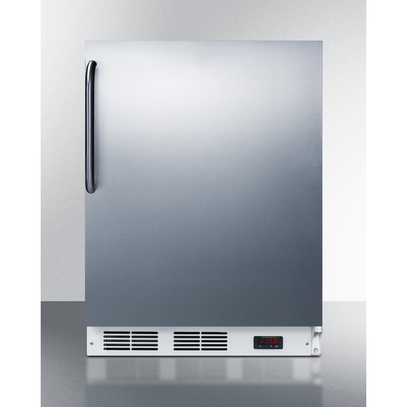 Summit VT65MSSTBADA Ada Compliant Freestanding Medical All-Freezer Capable Of -25 C Operation, With Stainless Steel Door And Towel Bar Handle