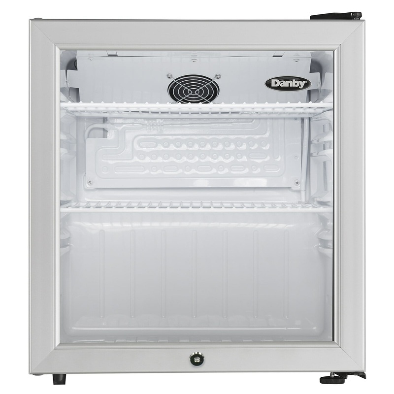 Danby DAG016A2BDB Danby 1.6 Cu. Ft. Compact Glass Door Fridge In Platinum