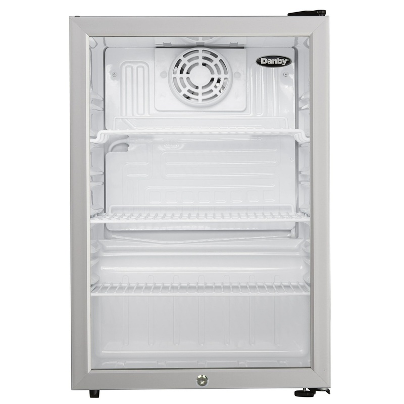 Danby DAG026A2BDB Danby 2.6 Cu. Ft. Compact Glass Door Fridge In Platinum
