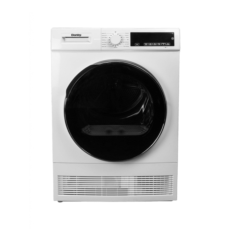 Danby DDY040D4WDB Danby 24-Inch, 4.0 Cu Ft. Compact Condensing Sensor Dryer In White With Stacking Kit