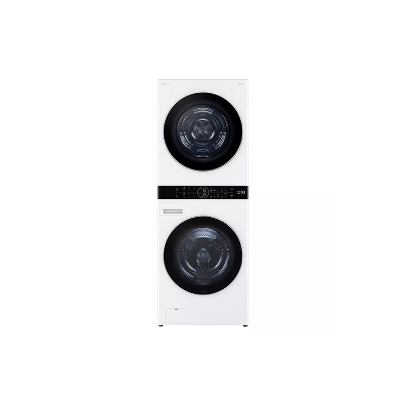 Lg WKHC252HWA Single Unit Lg Washtower With Center Control 5.0 Cu. Ft. Front Load Washer And 7.8 Cu. Ft. Electric Ventless Heat Pump Dryer