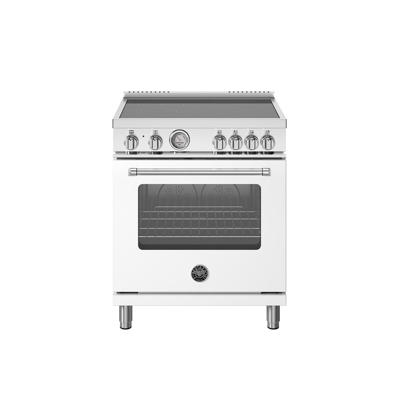 Bertazzoni MAS304INMBIV 30 Inch Induction Range, 4 Heating Zones, Electric Oven Bianco Matt