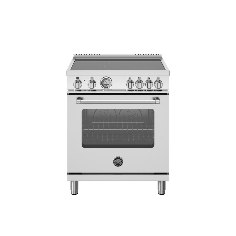 Bertazzoni MAS304INMXV 30 Inch Induction Range, 4 Heating Zones, Electric Oven Stainless Steel
