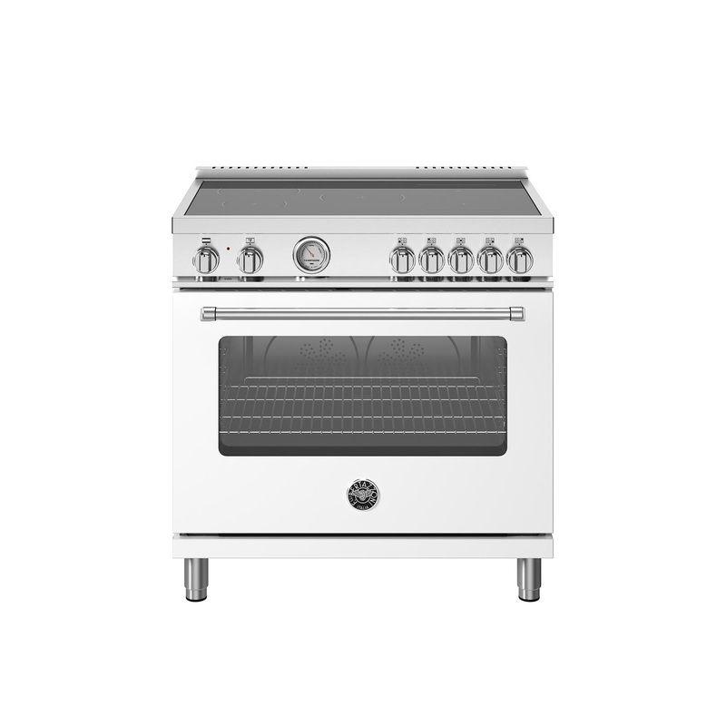 Bertazzoni MAS365INMBIV 36 Inch Induction Range, 5 Heating Zones, Electric Oven Bianco Matt