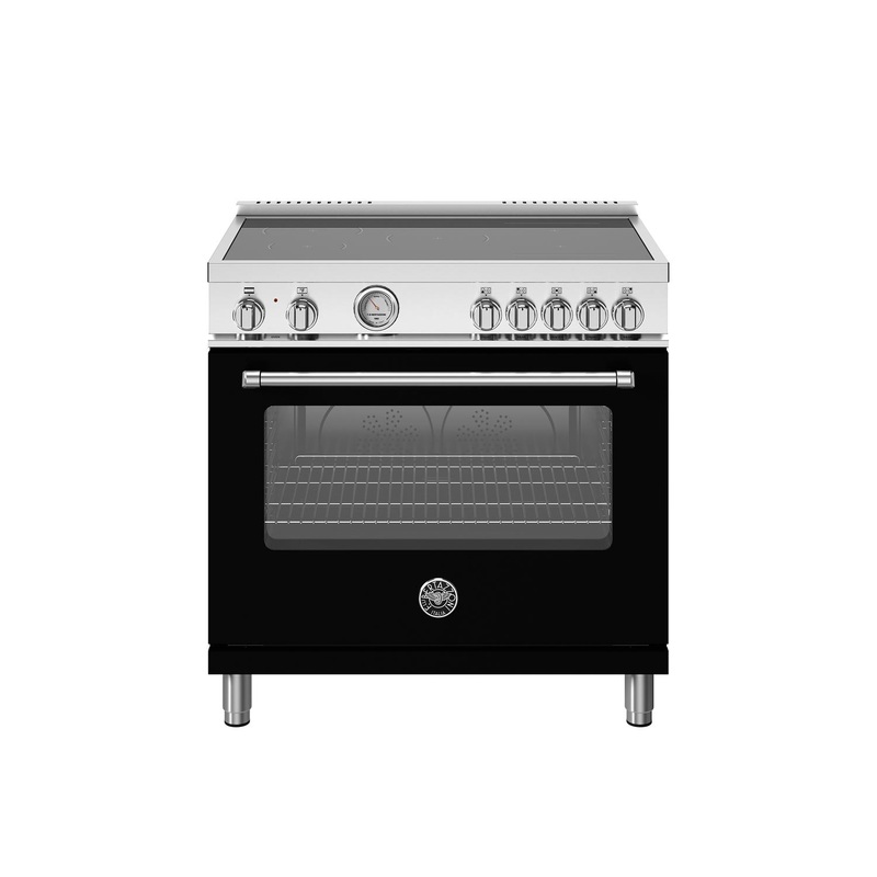 Bertazzoni MAS365INMNEV 36 Inch Induction Range, 5 Heating Zones, Electric Oven Nero Matt