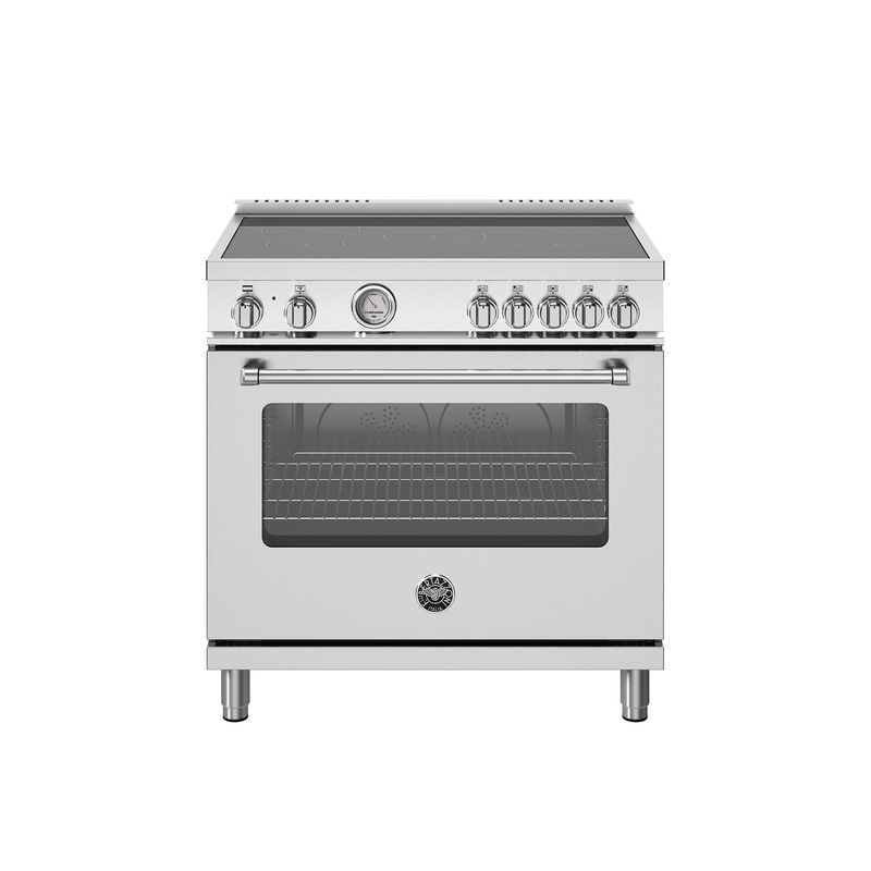Bertazzoni MAS365INMXV 36 Inch Induction Range, 5 Heating Zones, Electric Oven Stainless Steel