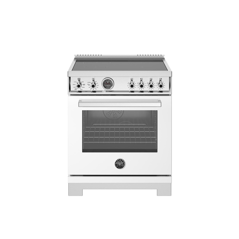 Bertazzoni PRO304IFEPBIT 30 Inch Induction Range, 4 Heating Zones, Electric Self-Clean Oven Bianco