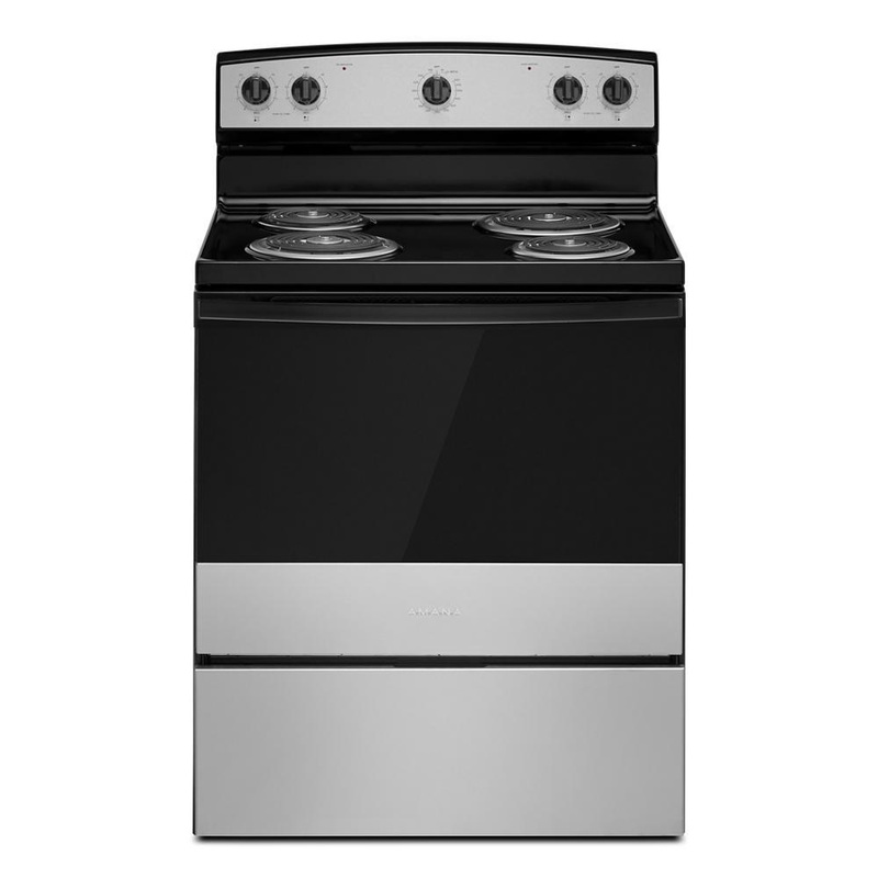 Amana ACR4203MNS Amana 30-Inch Electric Range With Easy-Clean Glass Door