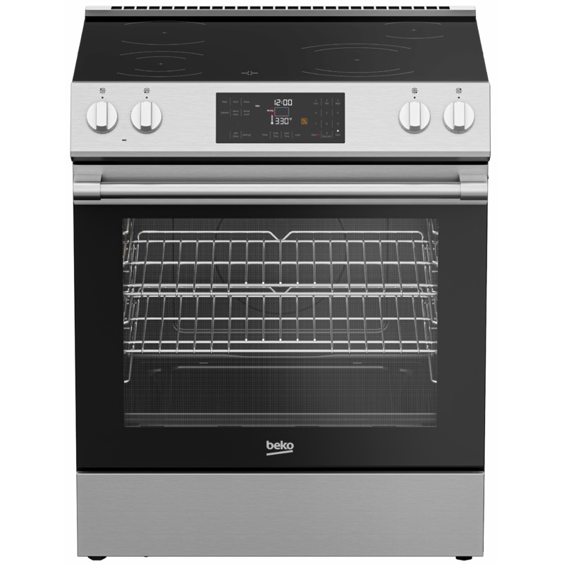 Beko SLER30423SS 30" Slide-In Range