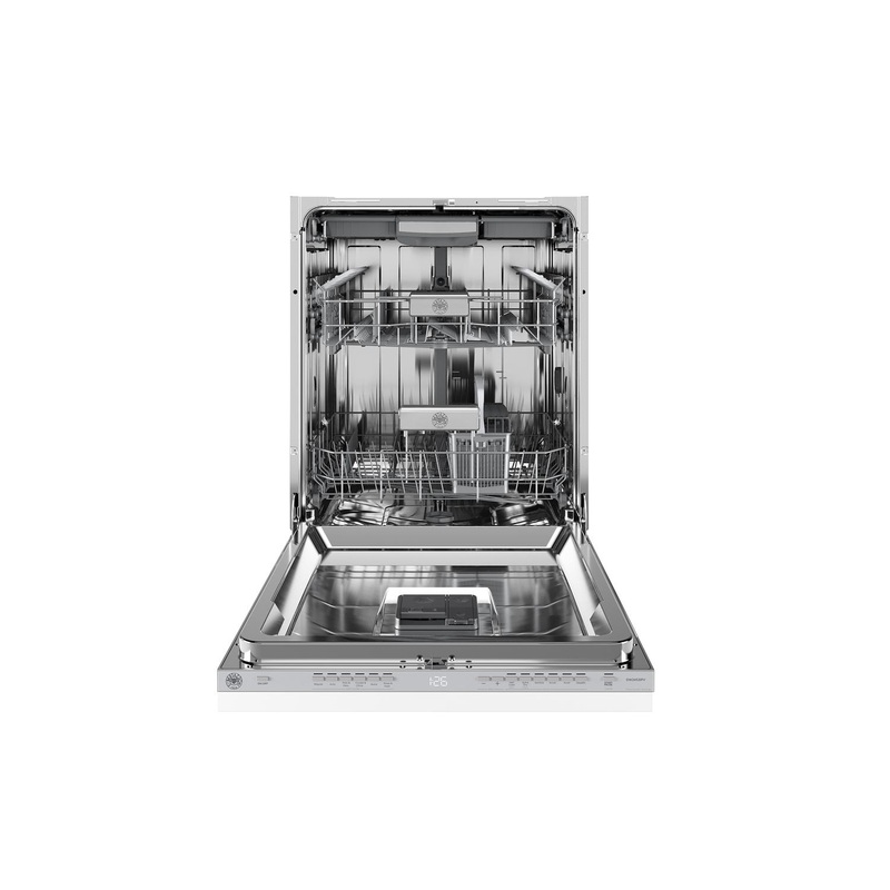 Bertazzoni DW24S3IPV 24 Inch Dishwasher Standard Tub Panel Ready, 15 Place Settings, 42 Db, 6 Wash Cycles Panel Ready