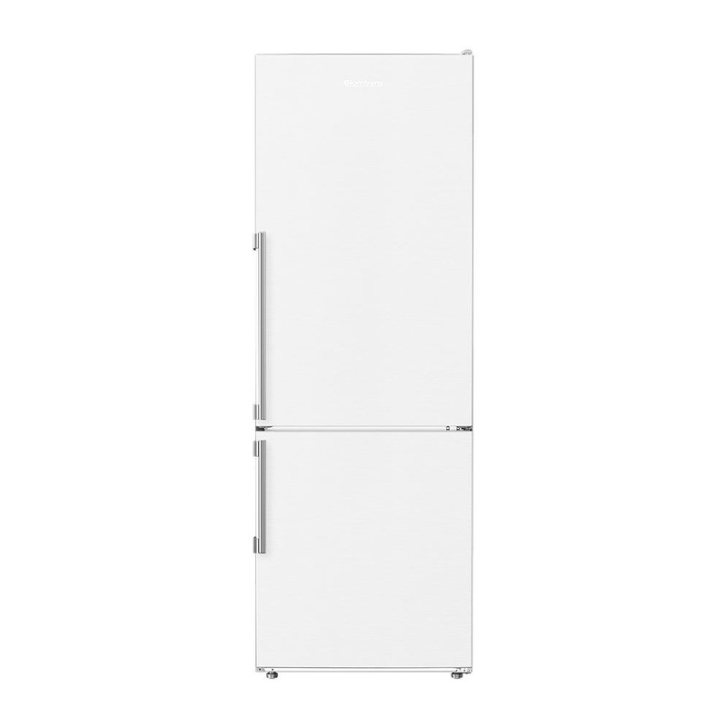 Blomberg Appliances BRFB1045WH 24In Counter Depth 11.43 Cuft Bottom Freezer Fridge With Full Frost Free, White