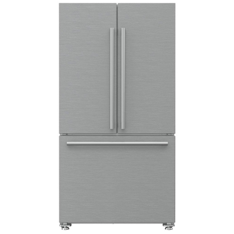 Blomberg Appliances BRFD2230XSS 36In French Door Refrigerator Counter Depth 22.3 Cu Ft, Stainless Doors, Stainless Handles