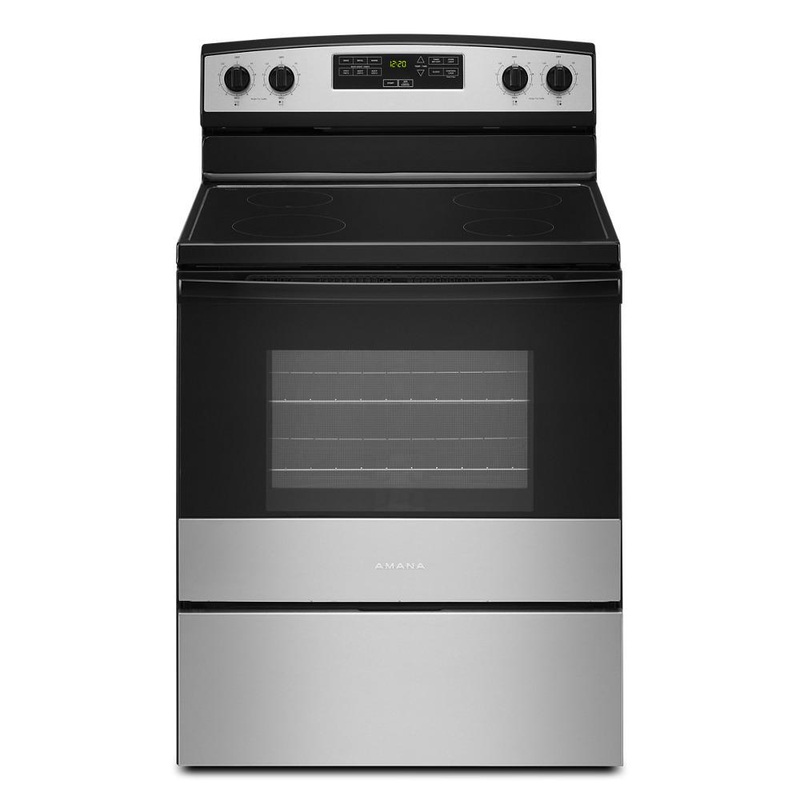 Amana AER6303MMS 30-Inch Amana Electric Range With Extra-Large Oven Window