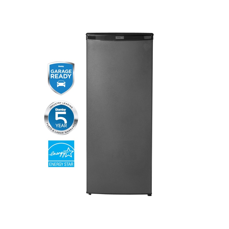 Danby DUFM085A4TDD Danby Designer 8.5 Cu Ft Upright Freezer In Slate Black