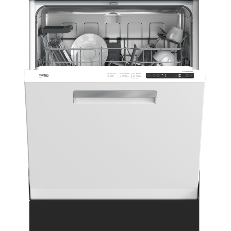 Beko DDN25402W Full Size Dishwasher With (14 Place Settings, 48.0