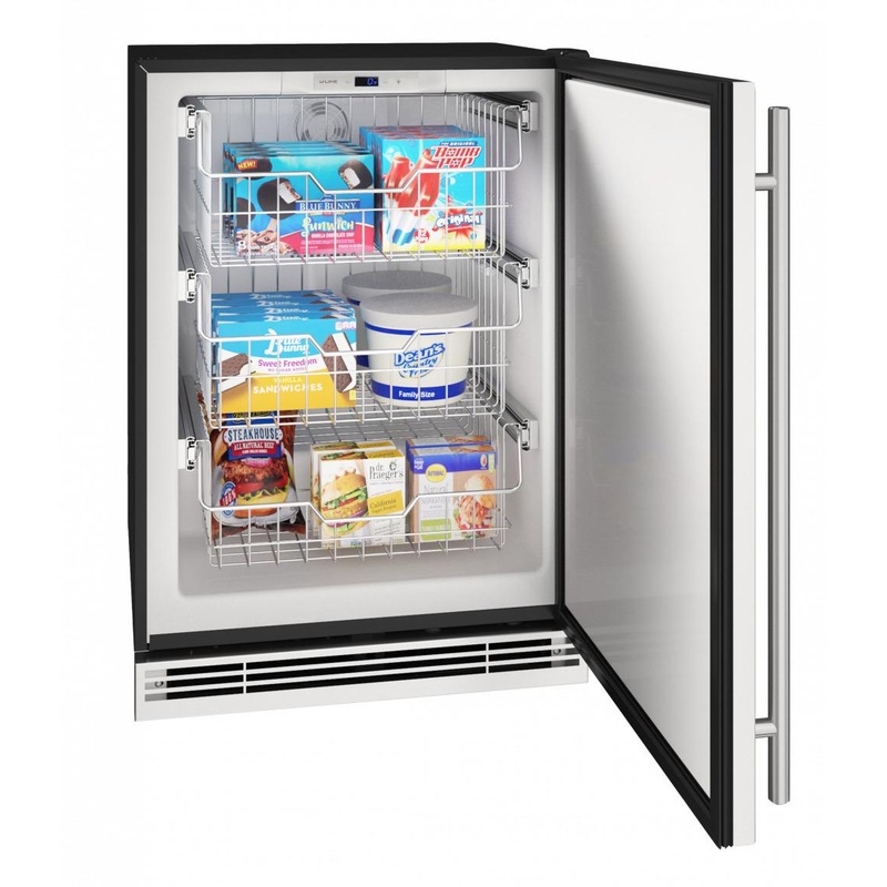 U-Line UHFZ124SS01B 24" Convertible Freezer With Stainless Solid Finish (115 V/60 Hz Volts /60 Hz Hz)