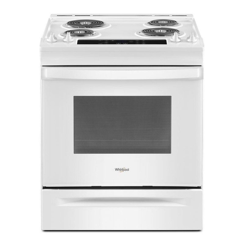 Whirlpool WEC310S0LW 4.8 Cu. Ft. Whirlpool Electric Range With Frozen Bake Technology